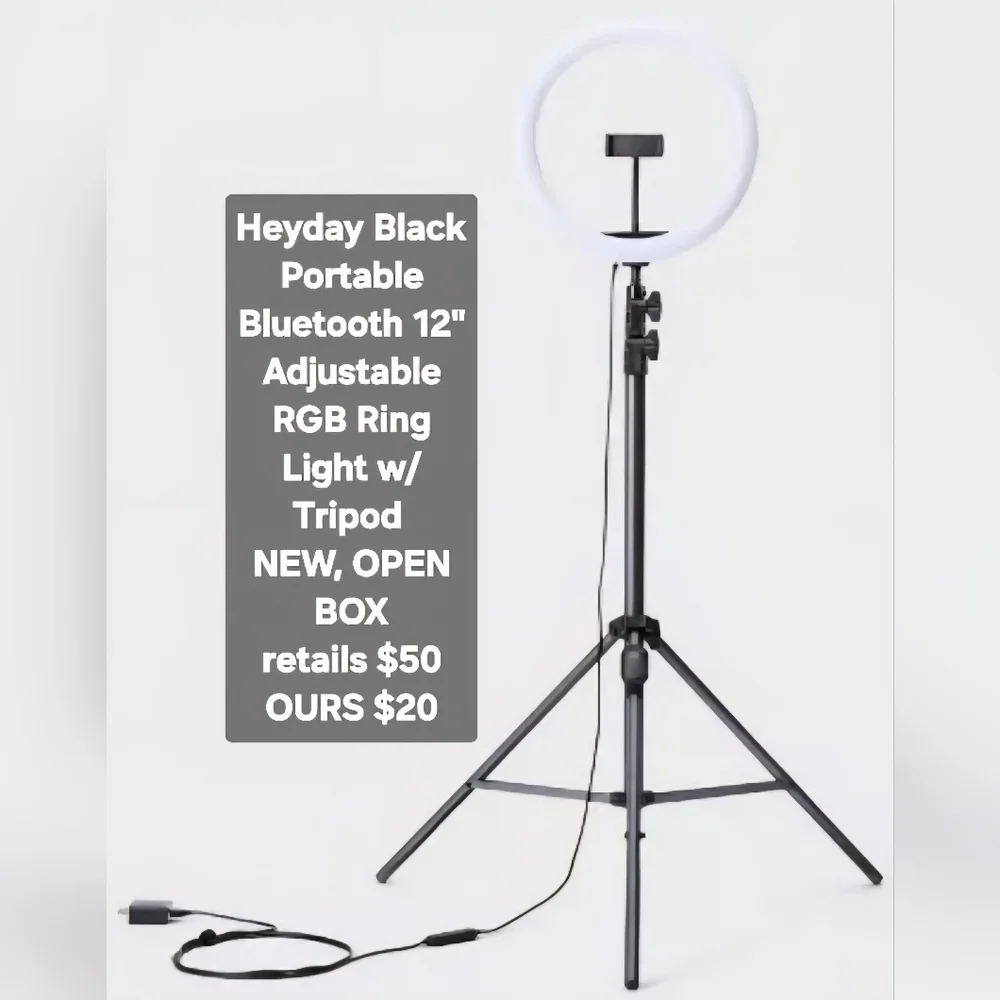 Heyday Black Portable Bluetooth 12